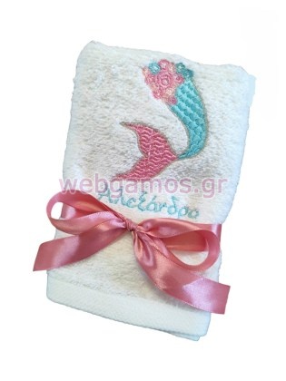 Μπομπονιέρα Πετσέτα γοργόνα (tow1374)