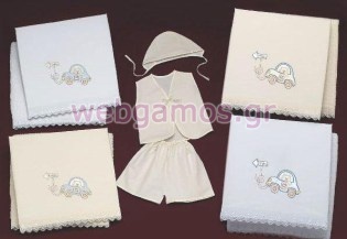 Λαδόπανα Βάπτισης αυτοκινητάκι (1265)