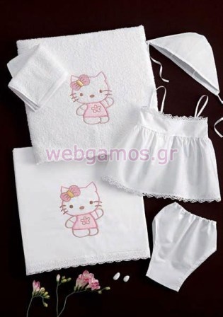 Λαδόπανα Βάπτισης hello kitty (133-575)