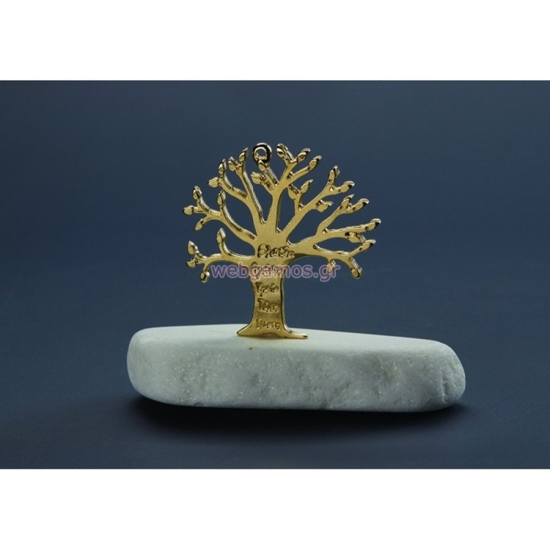 Μάρμαρο με Δεντρο Ζωης Ευχές 1744