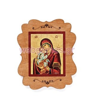 Ξύλινη εικόνα μαγνητάκι με επιλογή αγίου (ΑΡ79)