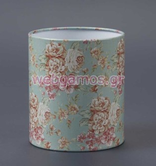 Μπομπονιέρα Βάπτισης μολυβοθήκη φλοράλ (Ε2743)