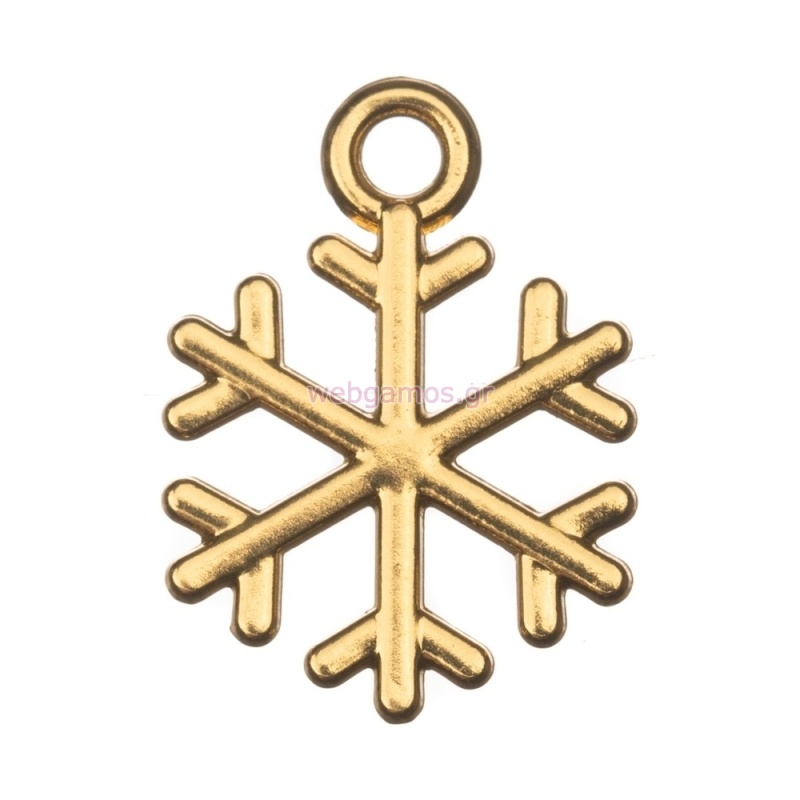 Μεταλλικό Νιφάδα Χιονιού 50τμχ Ε89