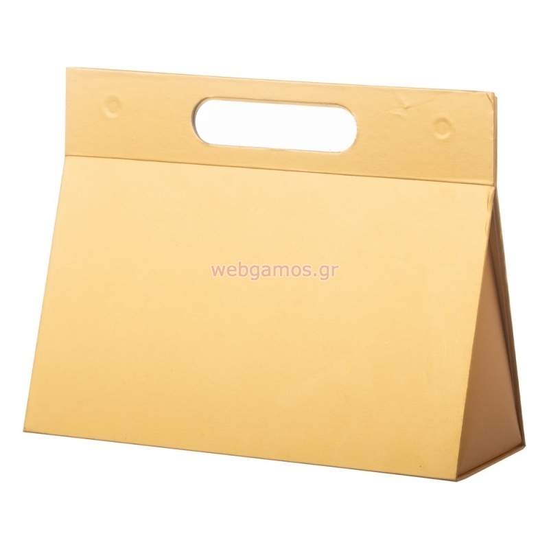 Τσάντα Δώρου Διπλώσιμη Χρυσή ΡΤ243-2 26*17*11εκ