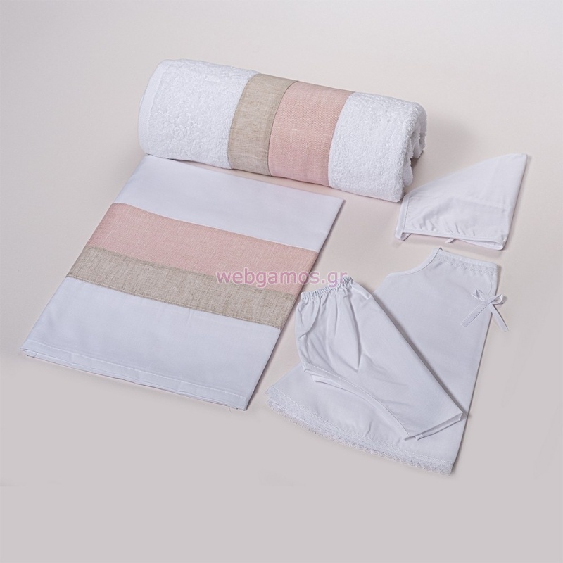 Λαδόπανο Ροζ Λινό Κορίτσι Λ251