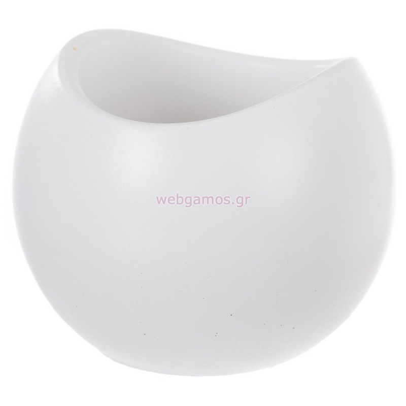 Κεραμικό Βαζάκι Λευκό Κ924 8.5*7εκ