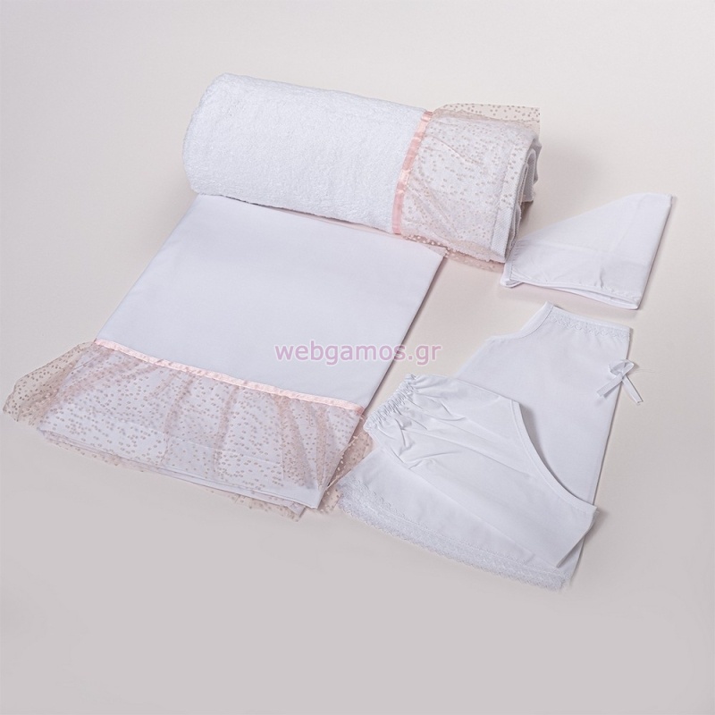 Λαδόπανο Ροζ Πουά Κορίτσι Λ245