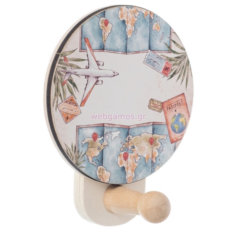 Ξύλινη Κρεμάστρα Ταξίδι ΝΒ504