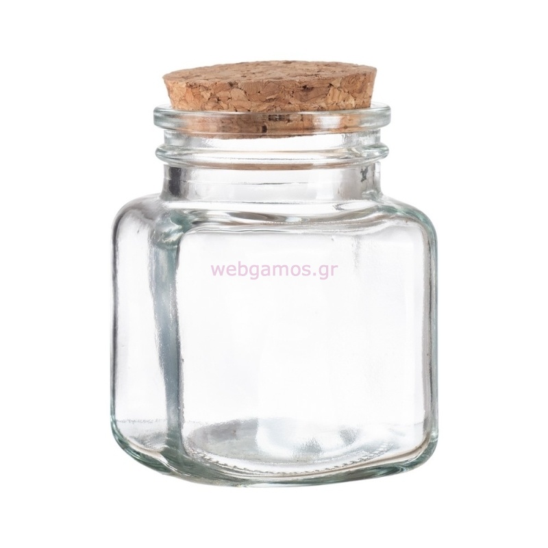 Γυάλινο Τετράγωνο Βαζάκι ΡΤ239 5.3*6.7εκ