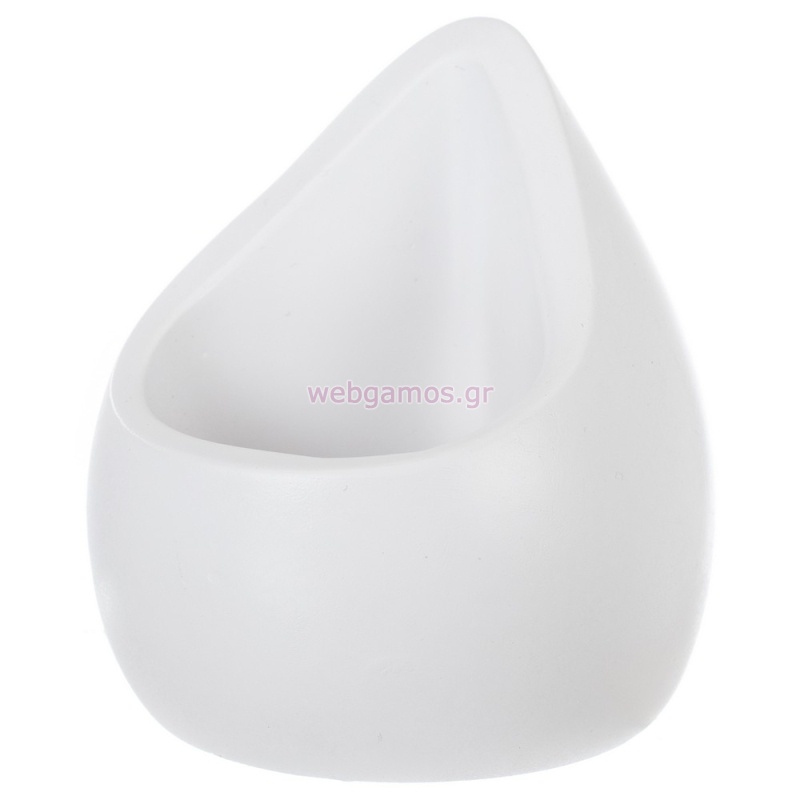 Κεραμικό Βαζάκι Λευκό Κ925 9*10εκ