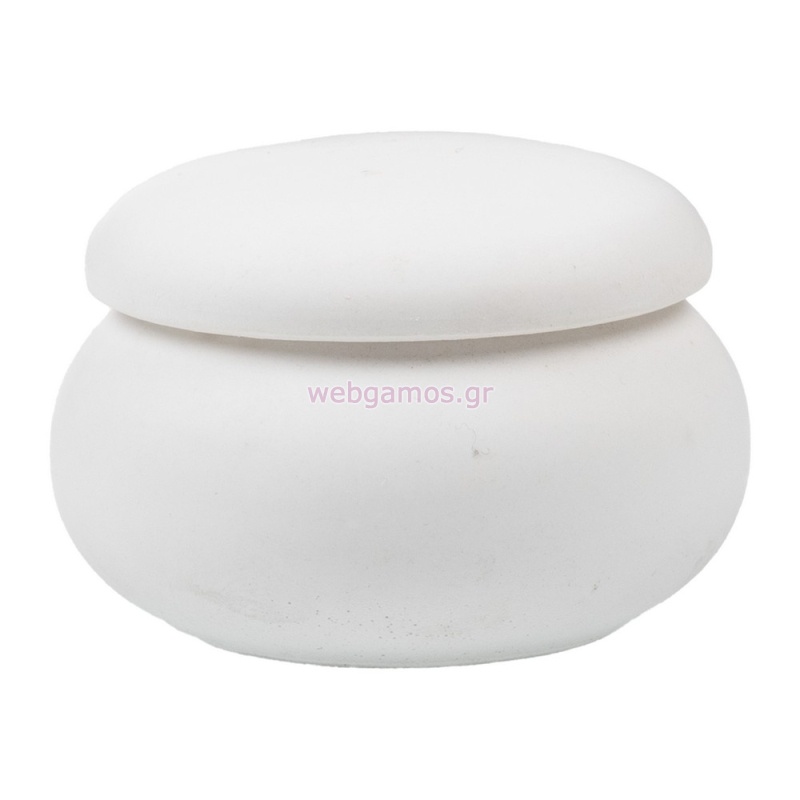 Μπιζουτιέρα Μακαρόν Λευκό Αβαφο Κ957