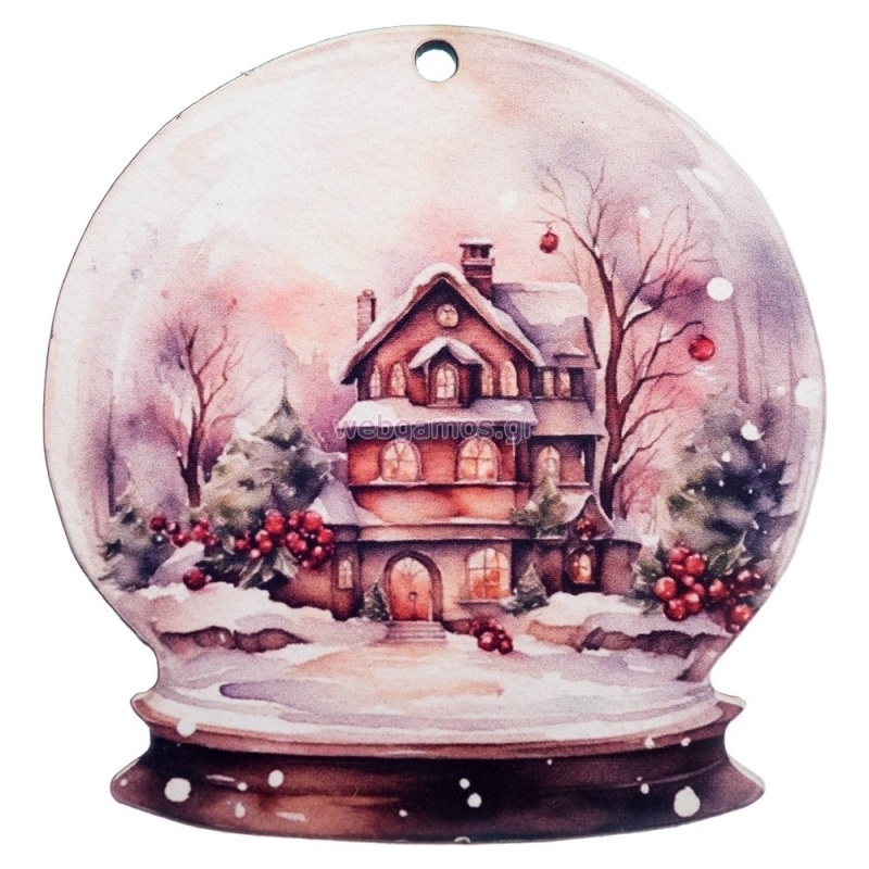 ΞΥΛΙΝΟ ΣΤΟΙΧΕΙΟ ΧΙΟΝΟΜΠΑΛΑ ΕΚΤΥΠΩΜΕΝΗ 6.5εκ ΝΒ447