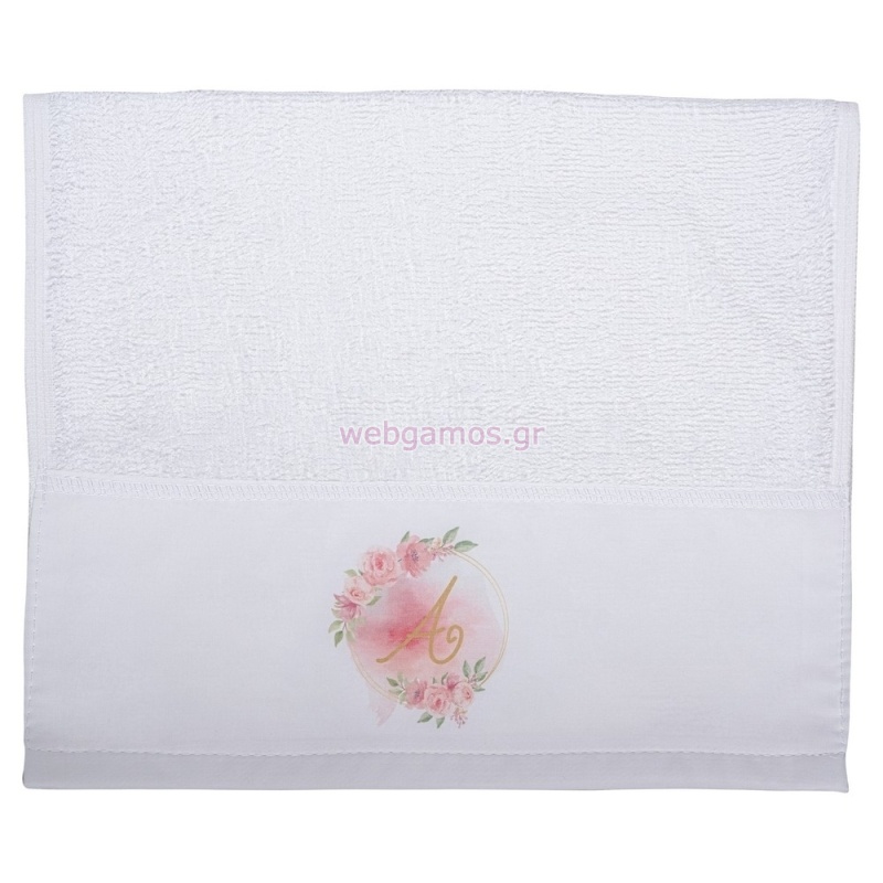 Πετσέτα Εκτυπωμένη Αρχικό Ροζ ΝΒ560