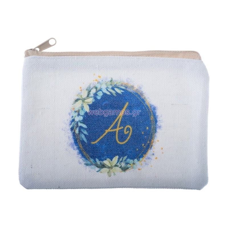 Πορτοφολάκι με Αρχικό Μπλε ΝΒ517