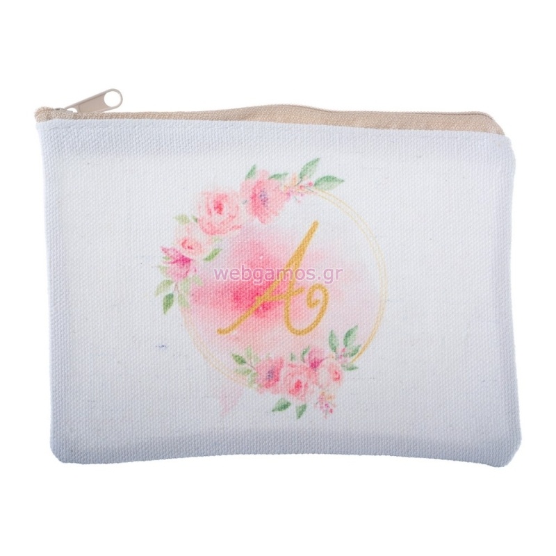 Πορτοφολάκι με Αρχικό Ροζ ΝΒ518