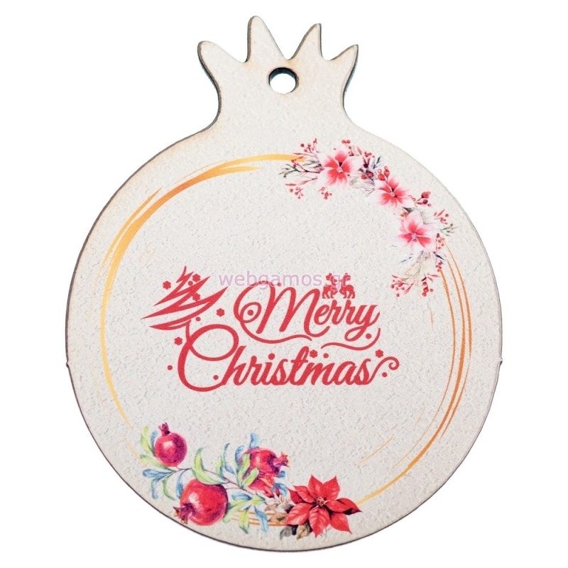 ΧΡΙΣΤΟΥΓΕΝΝΙΑΤΙΚΟ ΡΟΔΙ MERY CHRISTMAS  6.5εκ ΝΒ445