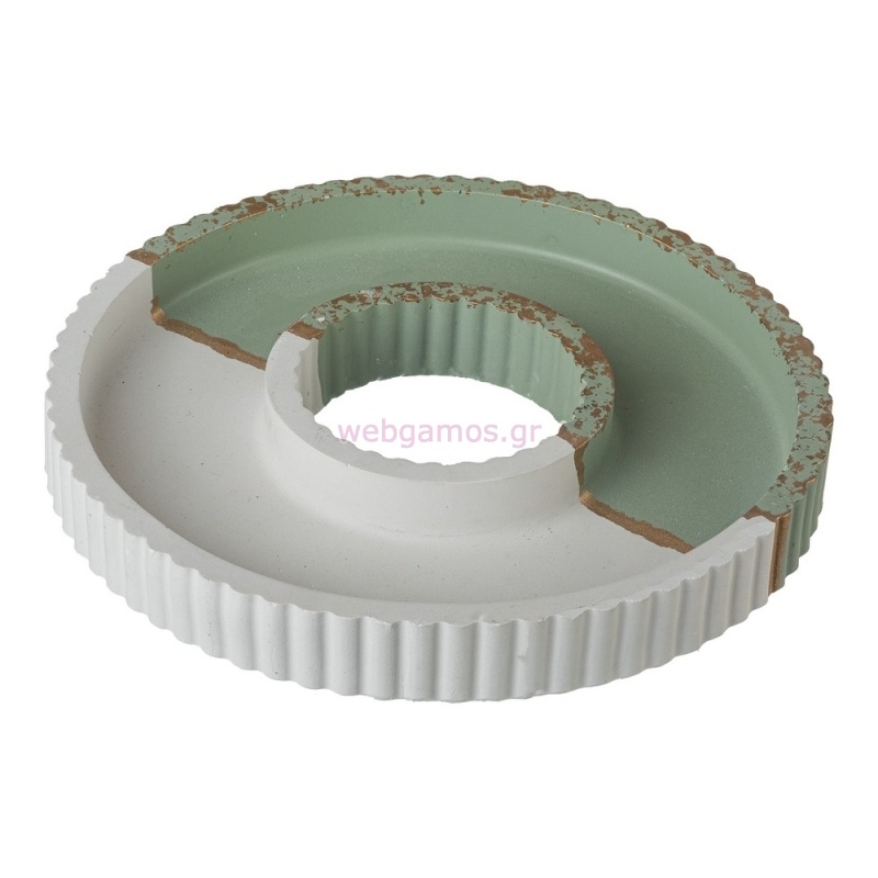 ΔΙΑΚΟΣΜΗΤΙΚΟΣ ΣΤΡΟΓΓΥΛΟΣ ΠΡΑΣΙΝΟΣ ΔΙΣΚΟΣ Κ895 17εκ