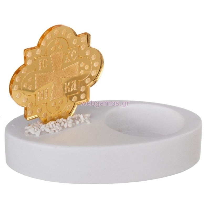 Κεραμικό Βάση & Πλέξι Σταυρός Κ938 10*5.8*8