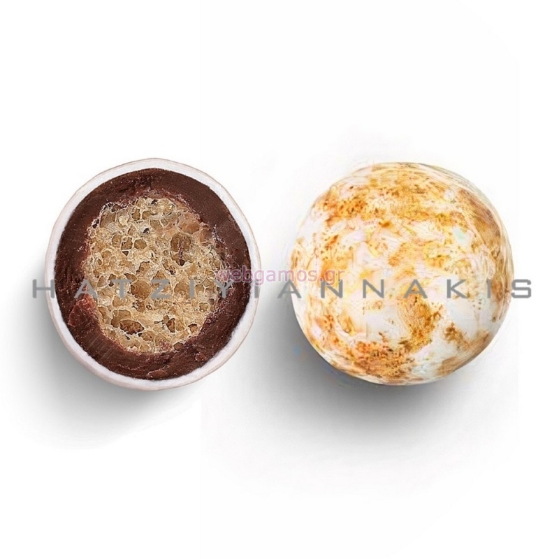 Κουφέτο Crispy Twist Μεταλλιζέ κουτί 3kg, χρυσό πιτσιλωτό