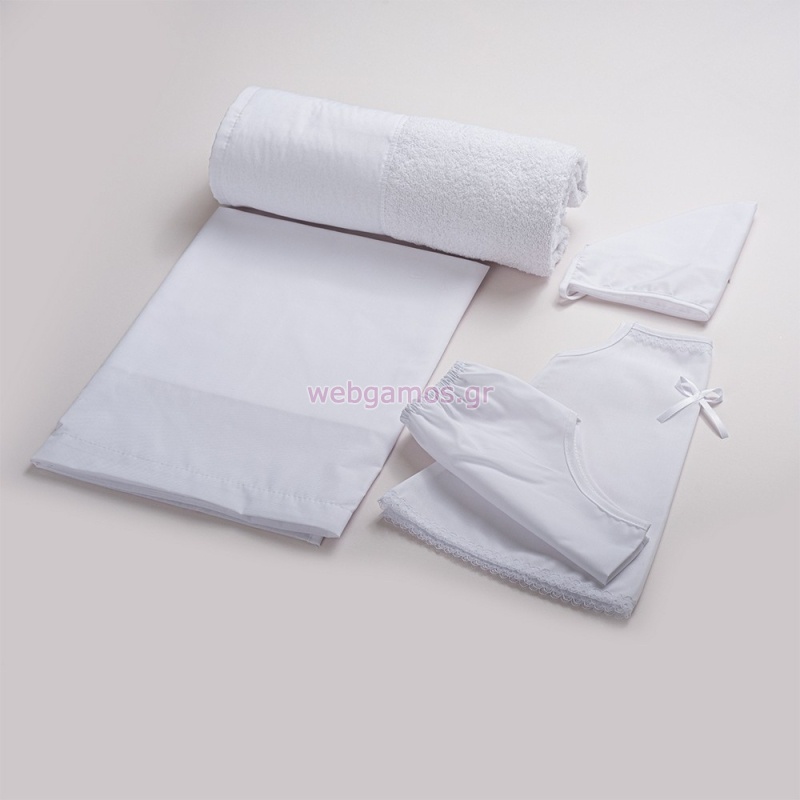 Λαδόπανο Μονόχρωμο Κορίτσι με Ύφασμα στην Πετσέτα Λ238