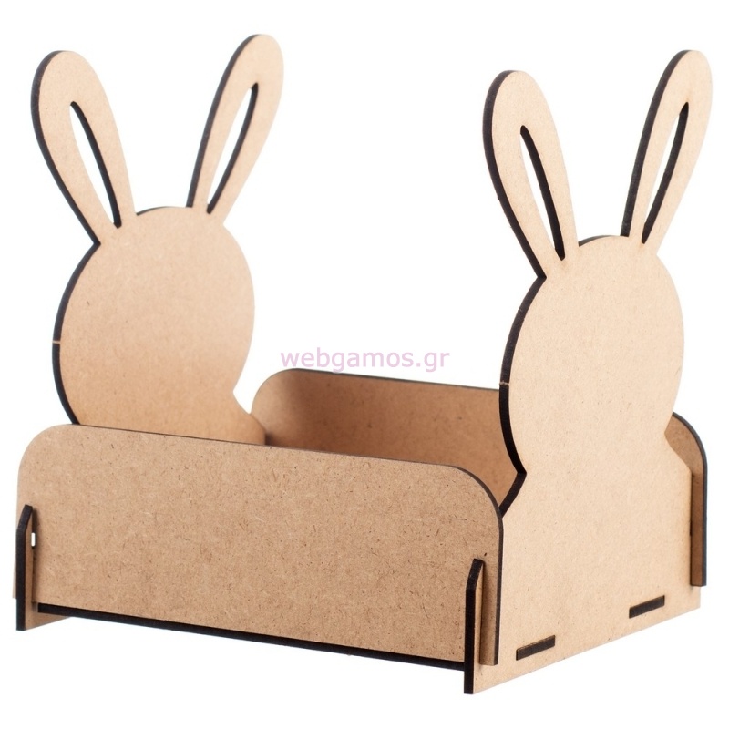 Ξύλινο Πασχαλινό Καλάθι Μικρό ΝΒ534