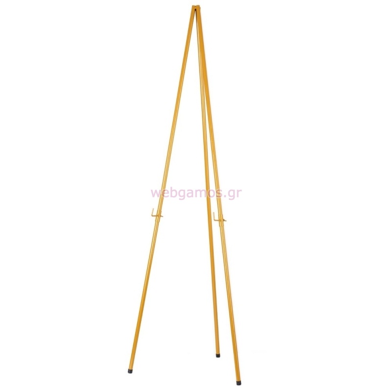 Πτυσσόμενο Μεταλλικό Καβαλέτο Προβολής Χρυσό Ε93