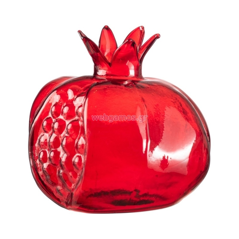 Γυάλινο Βάζο Ρόδι ΡΤ233 10*10εκ