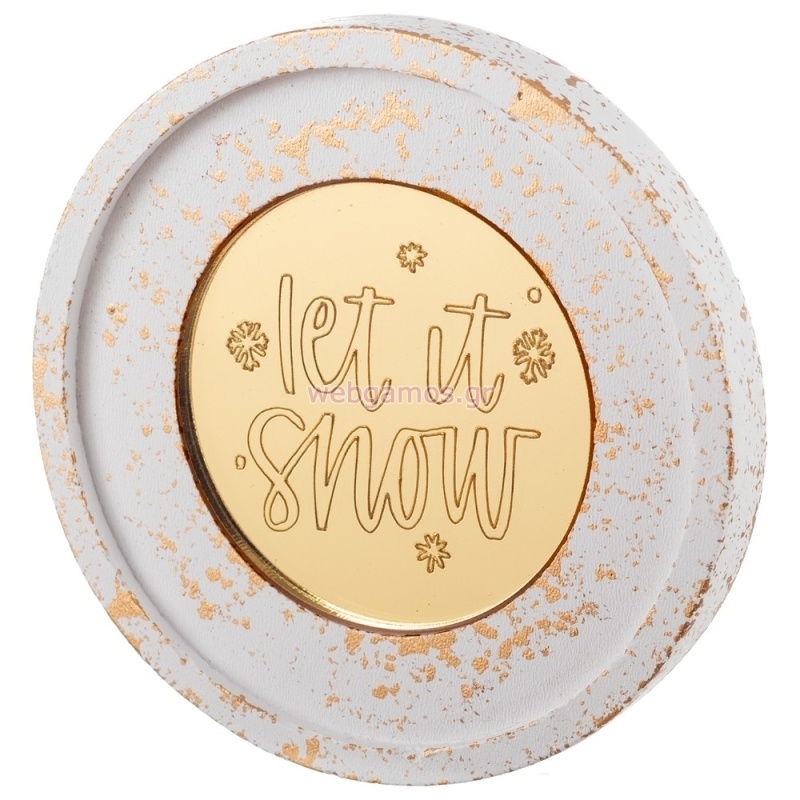 ΔΙΑΚΟΣΜΗΤΙΚΟ ΚΕΡΑΜΙΚΟ ΣΟΥΒΕΡ LET IT SNOW Κ873 10εκ