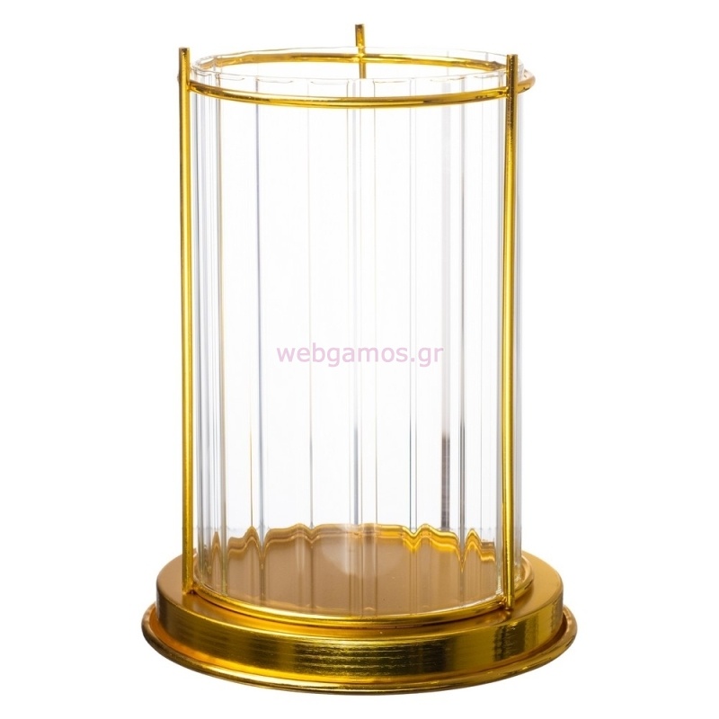 Κηροπήγιο με Γυαλι Ε56 11*20εκ