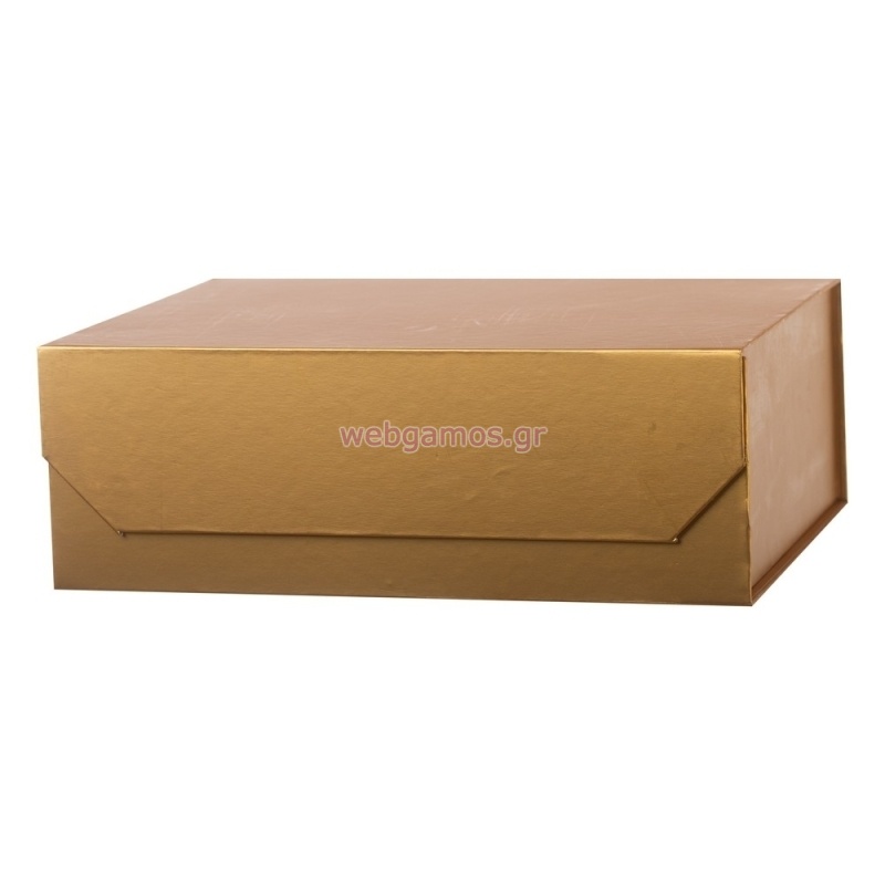 Κουτί Δώρου Διπλώσιμο Χρυσό ΡΤ241-2 29*22*10εκ