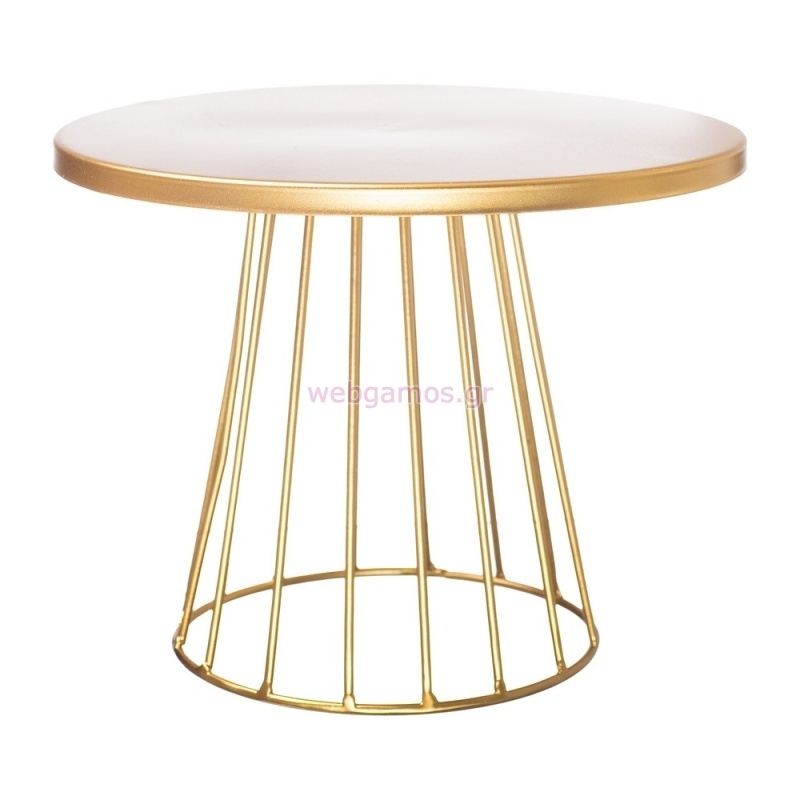 Μεταλλική Βάση για Γλυκά Σετ Χρυσό ΡΤ231