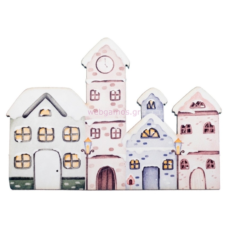 ΞΥΛΙΝΟ ΧΡΙΣΤΟΥΓΕΝΝΙΑΤΙΚΑ ΣΠΙΤΑΚΙΑ 8εκ ΝΒ451