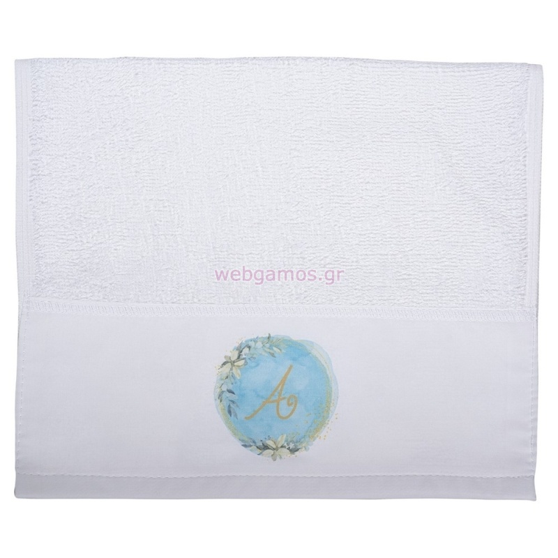 Πετσέτα Εκτυπωμένη Αρχικό Σιελ ΝΒ564