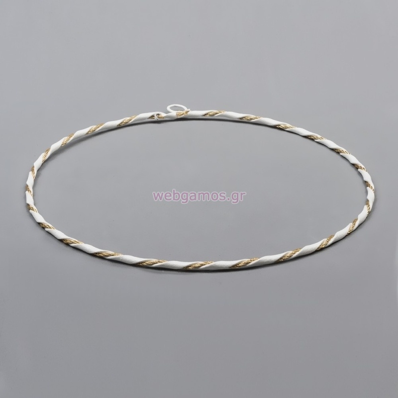 Στέφανα Επάργυρα 4815 με Λευκό Σμάλτο