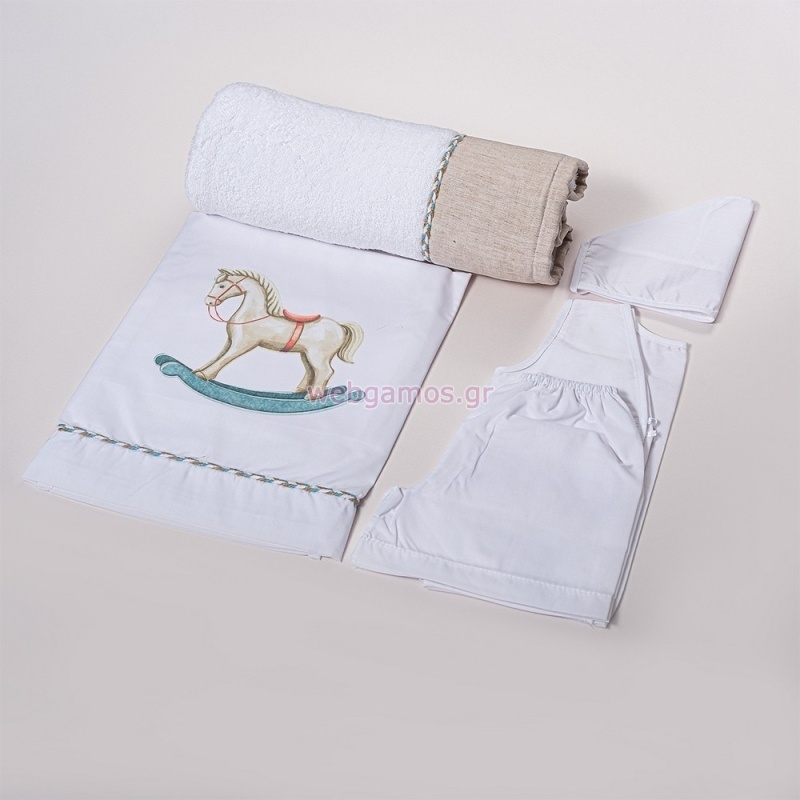 Λαδόπανο Αλογο Καρουζέλ Αγόρι Λ257