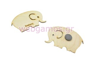 Ξύλινο Μαγνητάκι ελεφαντάκι (853632)