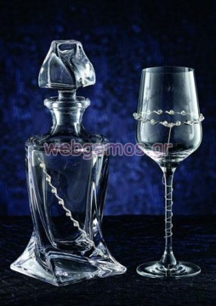 Σετ Καράφα - Ποτήρι γάμου (3020)