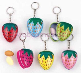 Μπρελόκ Φράουλα μεταλλικό (203-5828)