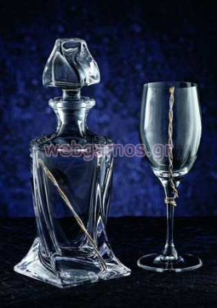 Σετ Καράφα - Ποτήρι γάμου (3212)