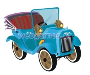 Ξύλινο αυτοκίνητο αντίκα (2625)