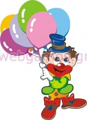 Ξύλινο Διακοσμητικό κλόουν (2911)