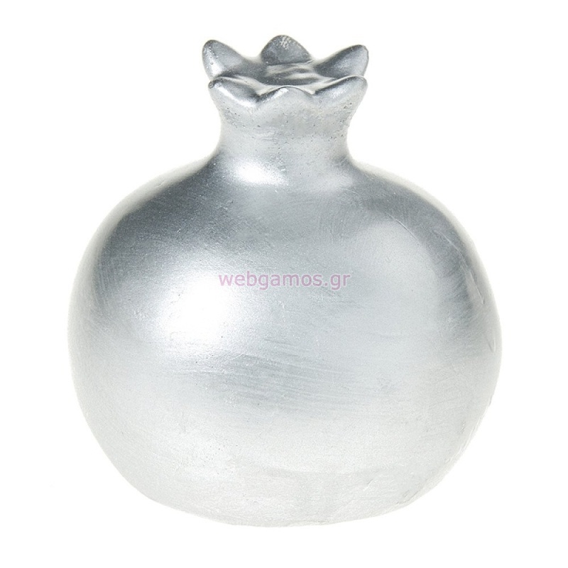 Κεραμικό Ρόδι Κ420 Ασημί