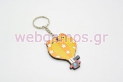 Ξύλινο Μπρελόκ αερόστατο (201626)