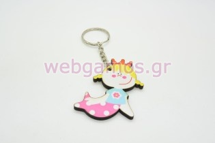 Ξύλινο Μπρελόκ γοργόνα (201630)