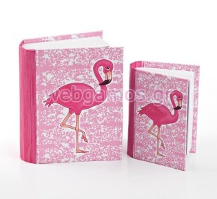 Μπομπονιέρα Βιβλίο φλαμίνγκο (207-041δ)