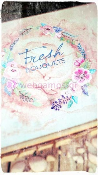 Ξύλινο Κουτί βάπτισης λουλούδια (611771)