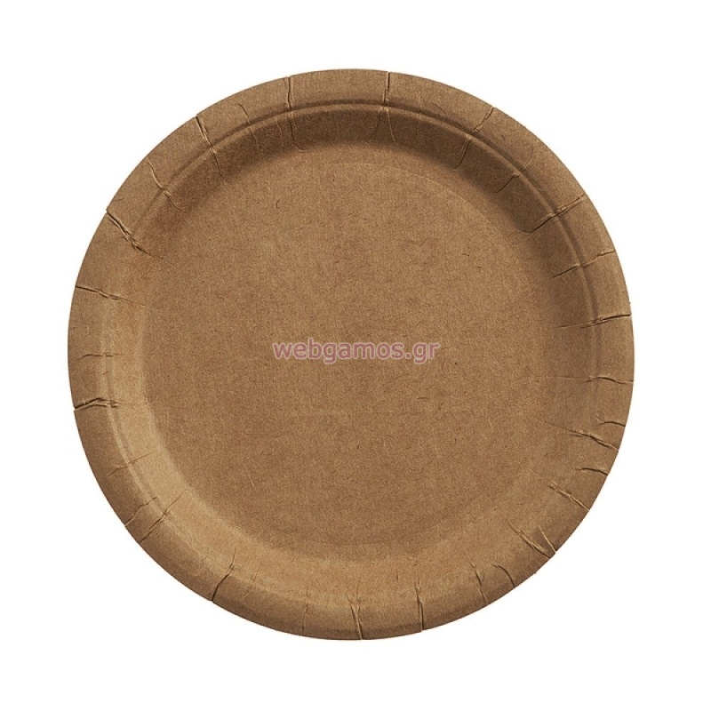 Πιάτο Κραφτ 18εκ ΡΤ106-1 Σετ 10τμχ