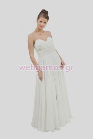 Νυφικό Σιφόν απλό (0137)