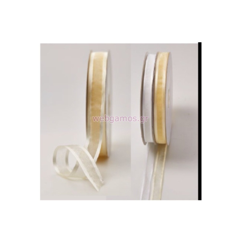 ΚΟΡΔΕΛΑ ΣΑΤΕΝ ΡΕΛΙ 6mm ΛΕΥΚΟ-ΕΚΡΟΥ