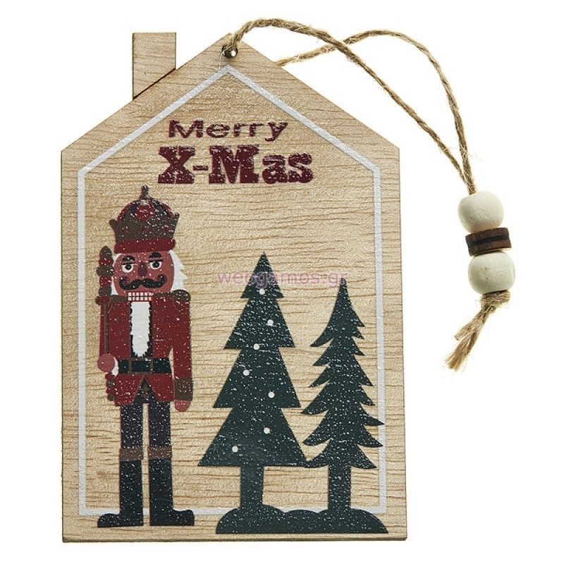 ΞΥΛΙΝΟ ΣΠΙΤΙ ΣΤΡΑΤΙΩΤΗΣ XMAS ΡΤ095-1 11.5εκ